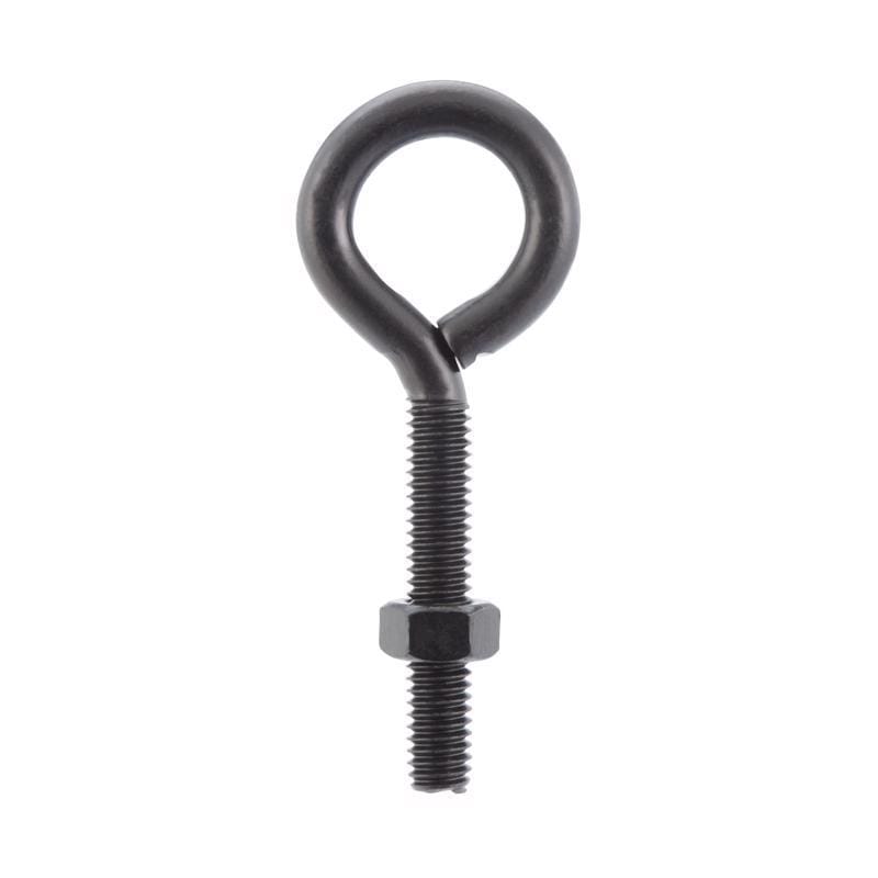 Wright 02-3456-309 5/16 in. X 3-1/4 in. L Black Steel Eyebolt Nut Included