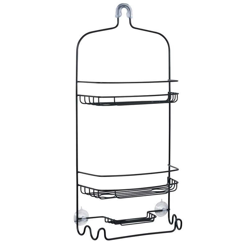 Zenna Home 7542BK 24 in. H X 11 in. W X 4.7 in. L Matte Black Shower Caddy