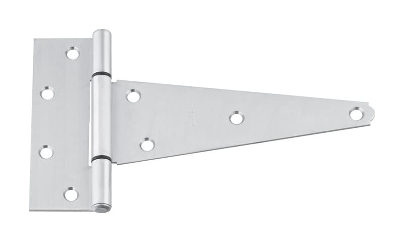National Hardware N342-527 8 in. W X 8 in. L Stainless Steel Silver Stainless Steel Heavy Duty T Hinge 1 pk