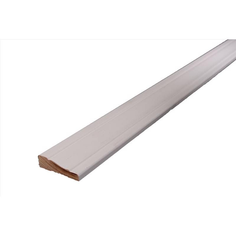 Alexandria Moulding 0W356-93084CAP 0.68 in. H X 2.25 in. W X 84 in. L Primed White Pine Molding