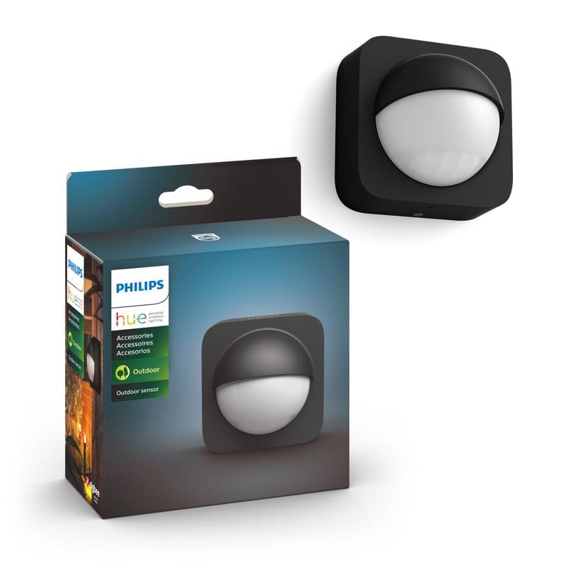Philips 570985 HUE Motion-Sensing Battery Powered LED Black Smart-Enabled Security Light