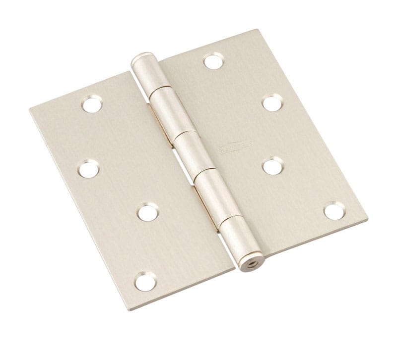 National Hardware N830-249 4 in. L Satin Nickel Door Hinge 1 pk