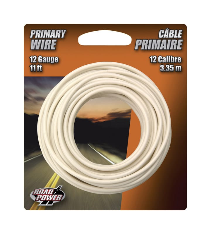 Coleman Cable 55671433 11 ft. Stranded 12 Ga. Primary Wire White
