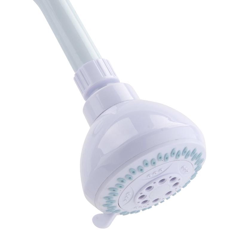 Oakbrook Collection 520 A3335WT-WS White PVC 3 settings Wallmount Showerhead 1.8 gpm