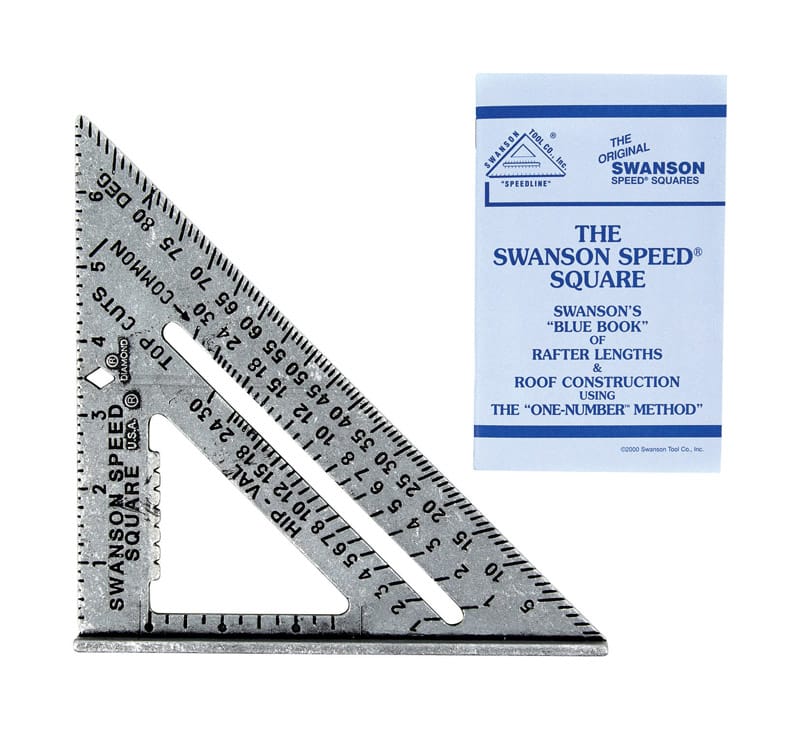 Swanson S0101 7.25 in. L X .875 in. H Aluminum Speed Square