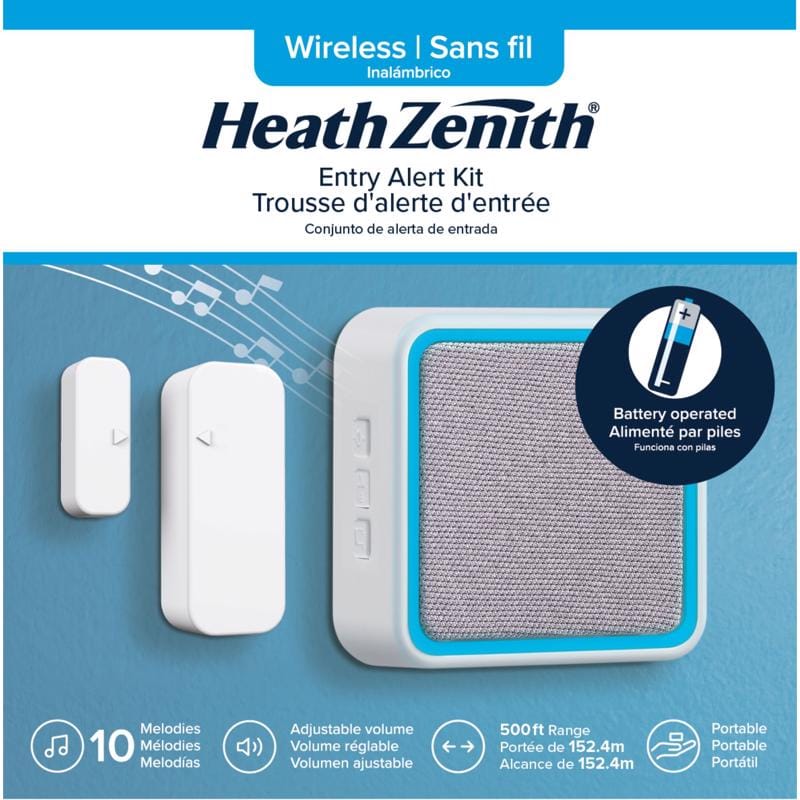 Heath Zenith 18000173 Gray/White Plastic Wireless Entrance Alert