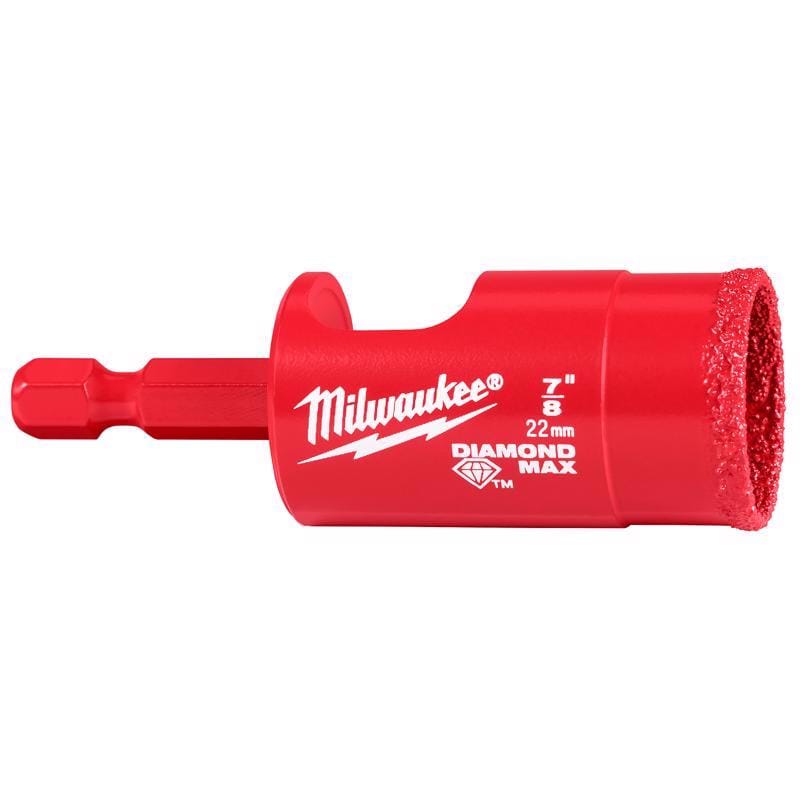 Milwaukee 49-56-0516 Diamond Max 7/8 in. Diamond 2.5 in. L X 1/4 in. D Hole Saw