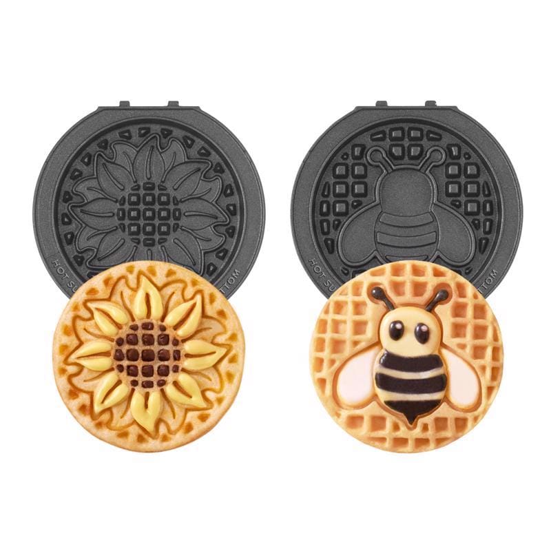 Dash DIWUBE12GB08 MultiMaker 1 waffle Gray Metal Mini Waffle Removable Plates