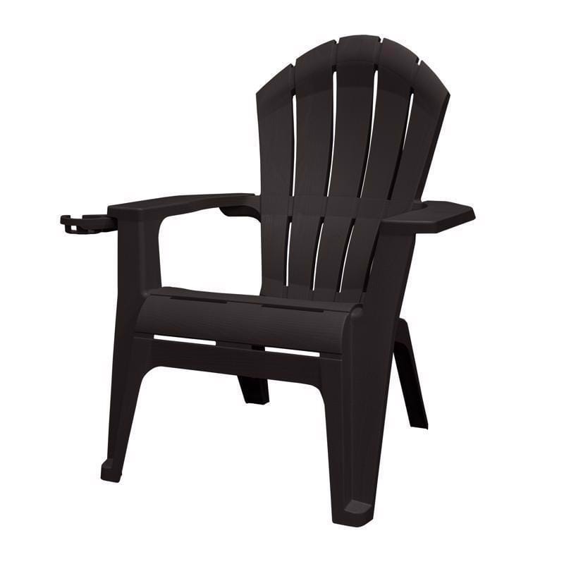 Adams 258400 RealComfort Deluxe Black Resin Frame Adirondack Chair