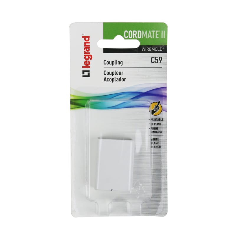 Legrand C59 CordMate 1.5 in. L Coupling Cord Cover 1 pk