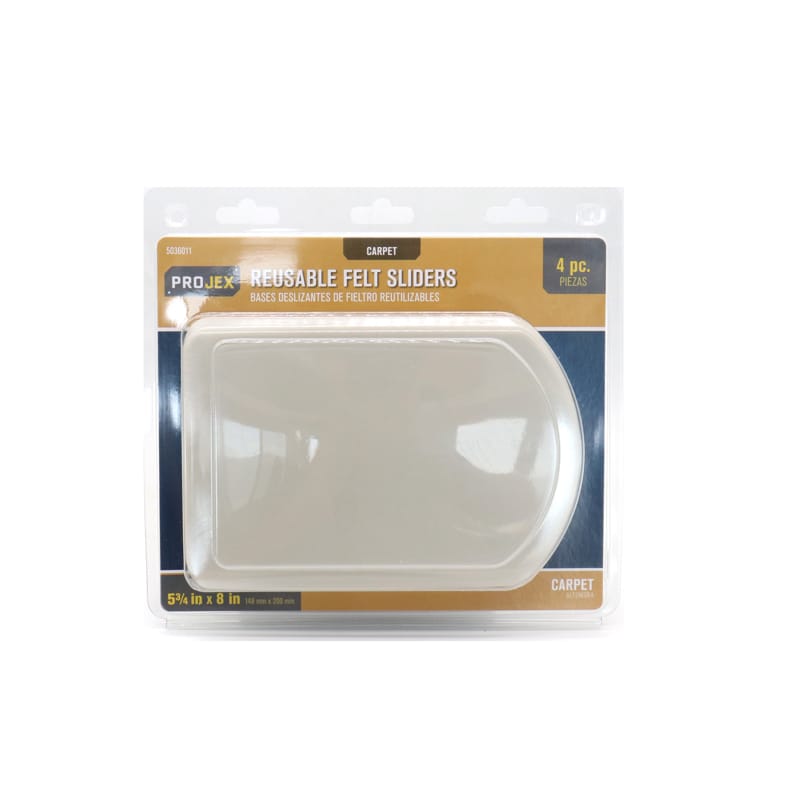 Projex P0038 White 1 in. Adhesive Plastic Chair Glide 4 pk