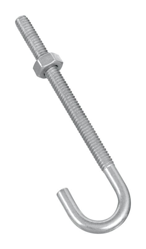National Hardware N232-892 Zinc-Plated Silver Steel 4 in. L J-Bolt 100 lb 1 pk
