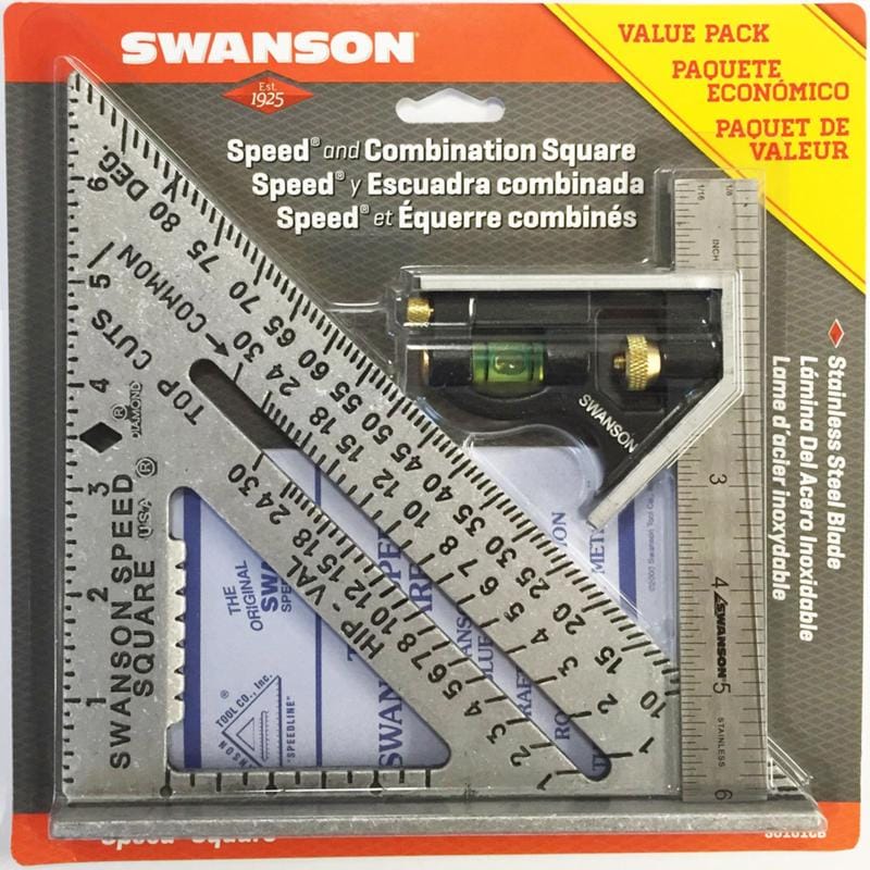 Swanson S0101CB 7.25 in. L Aluminum Square Set
