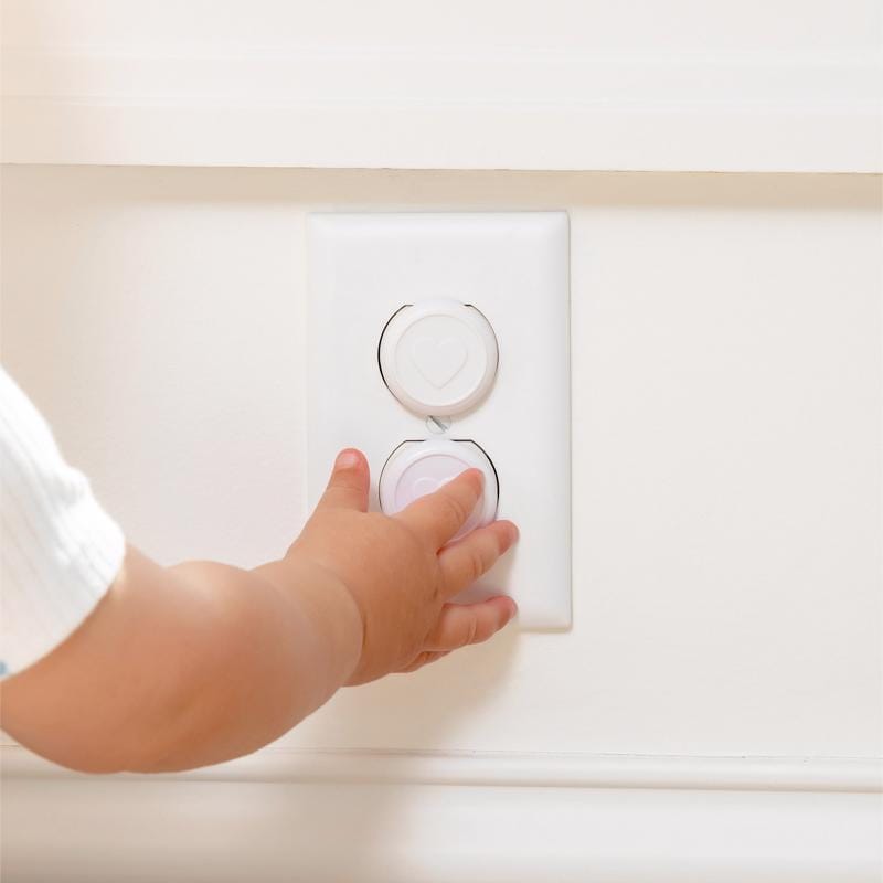 Regalo 6100 W White Plastic Outlet Safety Plugs 24 pk