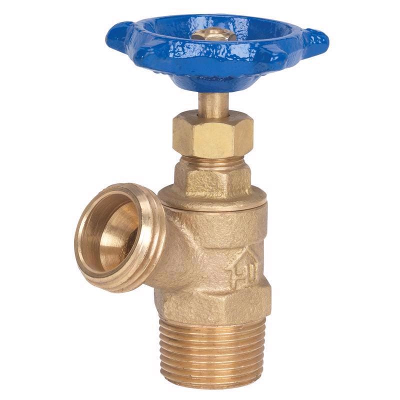Homewerks VBDCONG4 3/4 in. MIP X 3/4 in. MHT Brass Boiler Drain