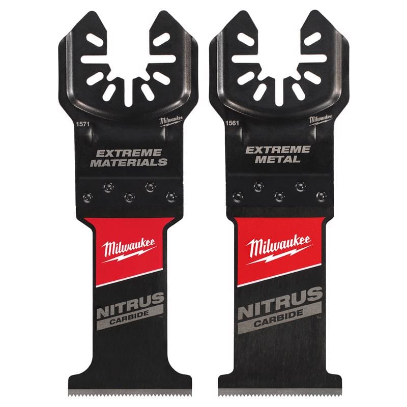 Milwaukee 49-25-1561W 1.37 in. W Carbide Multi-Tool Oscillating Blade 2 pc