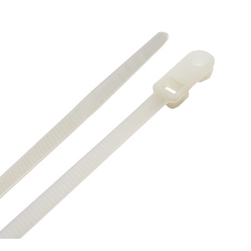 Steel Grip MT-S-200-8-NC 8 in. L White Cable Tie 100 pk