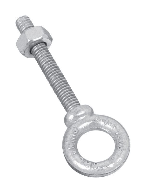 National Hardware N245-126 3/8 in. X 2-1/2 in. L Galvanized Forged Steel Eyebolt Nut Included