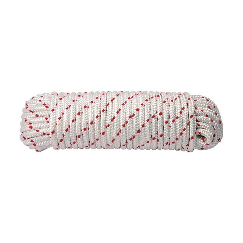 Koch Industries 5241426 7/16 in. D X 100 ft. L Red/White Diamond Braided Polyester Rope
