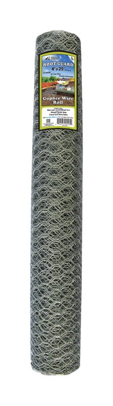 Digger'S B425 Root Guard 4 in. H X 25 in. D Silver Coated Wire Gopher Wire Roll