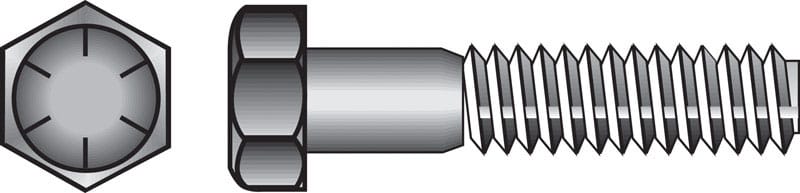 Hillman 220340 5/8 in. D X 3-1/2 in. L Heat Treated Steel Hex Head Cap Screw 25 pk