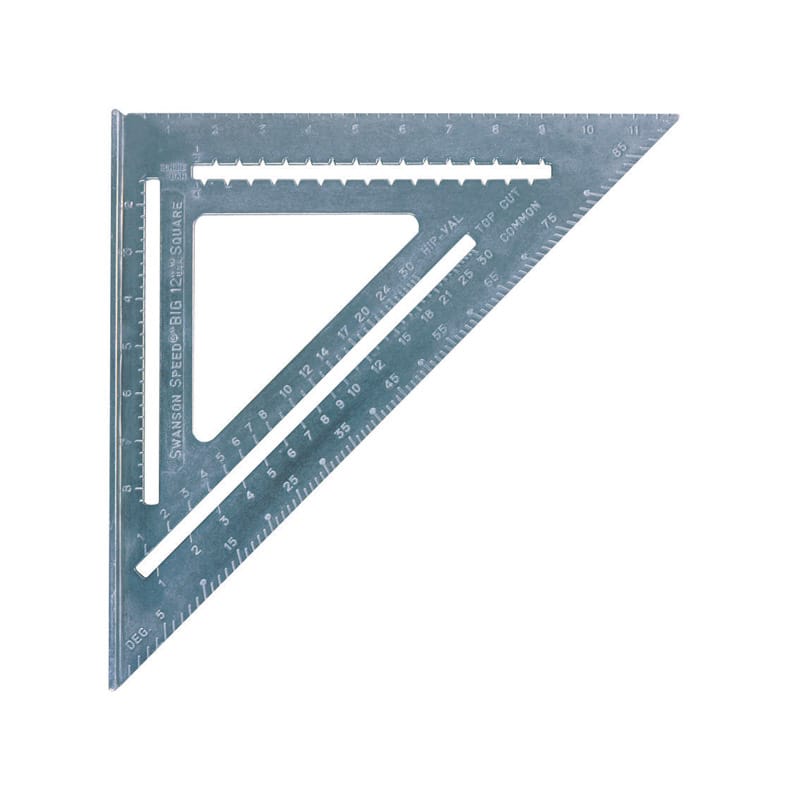 Swanson T0108 12.25 in. L X .875 in. H Aluminum Speed Square