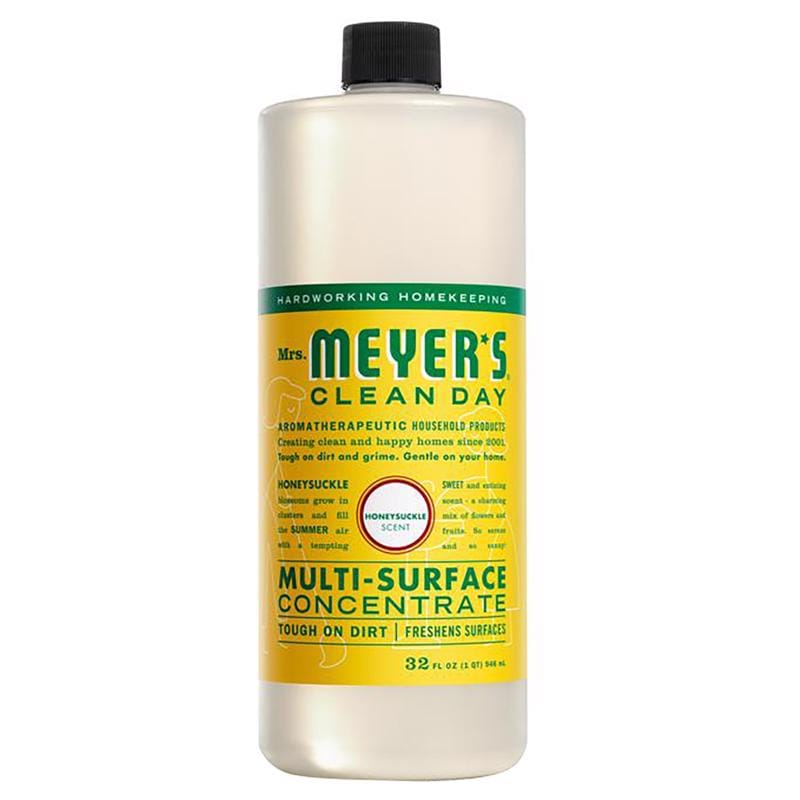 MRS. Meyer'S 17540 Clean Day Honeysuckle Scent Concentrated Organic Multi-Surface Cleaner Liquid 32 oz