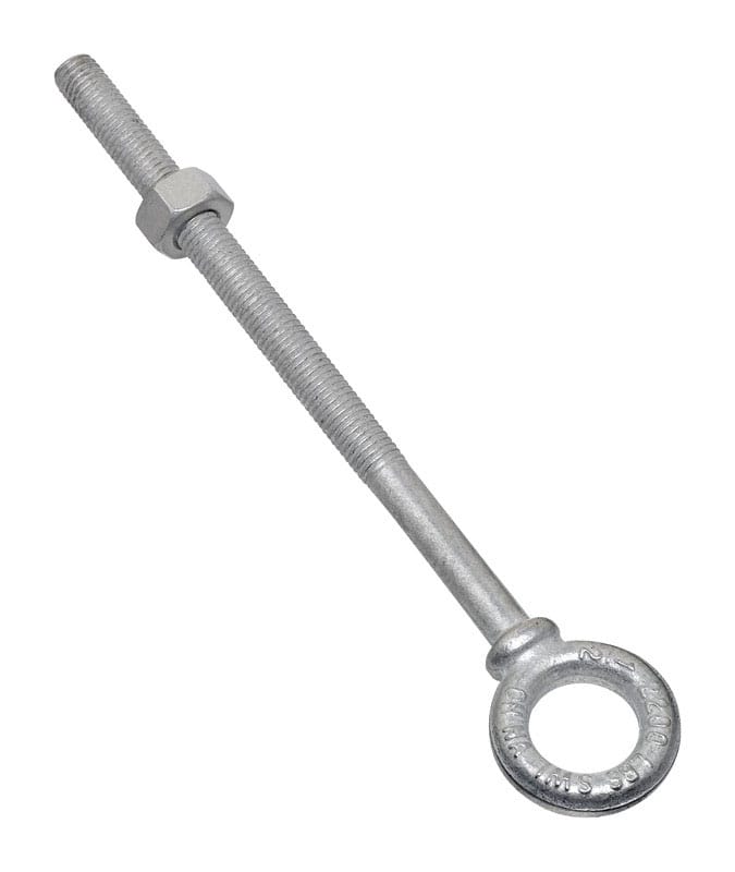 National Hardware N245-175 1/2 in. X 8 in. L Hot Dipped Galvanized Steel Eyebolt Nut Included