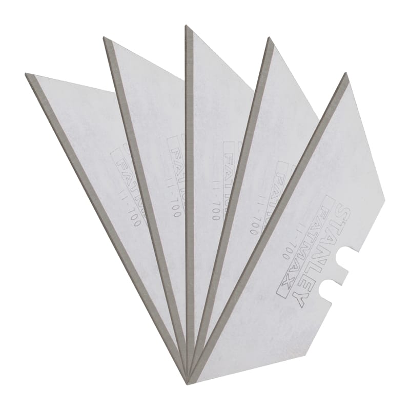 Stanley 11-700 FatMax Carbon Steel Utility Replacement Blade 2.4 in. L 5 pk