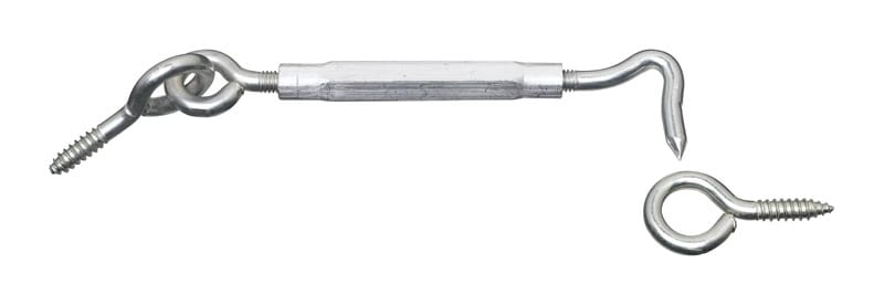 National Hardware N222-059 Zinc-Plated Aluminum/Steel Hook Turnbuckle 11 in. L