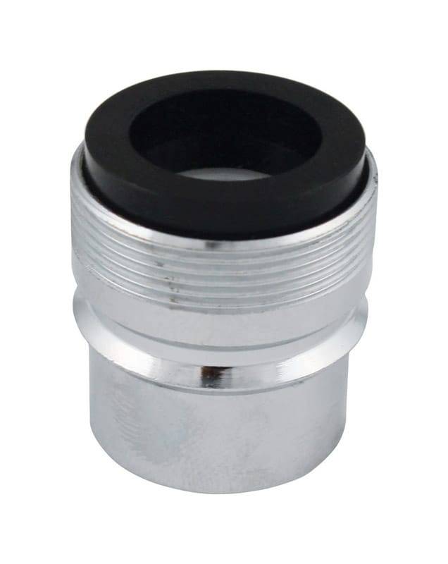 Plumb Pak PP800-3LF Dual Thread 15/16 in.-27M x 55/64 in.-27F Chrome Plated Dishwasher Adapter