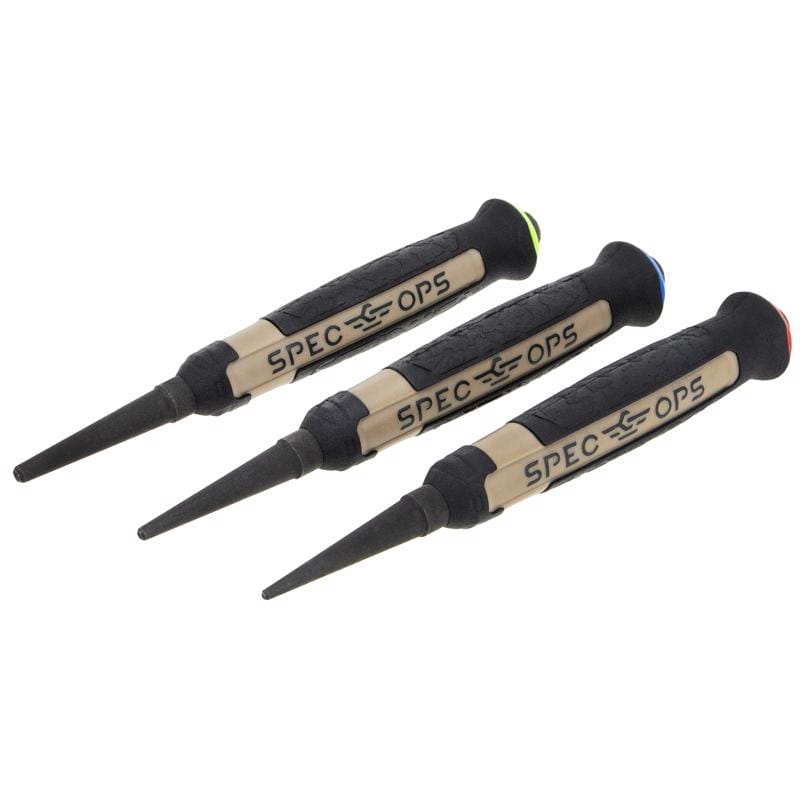Spec-Ops SPEC-N1-3PK Nail Set Black Hcs 3Pc