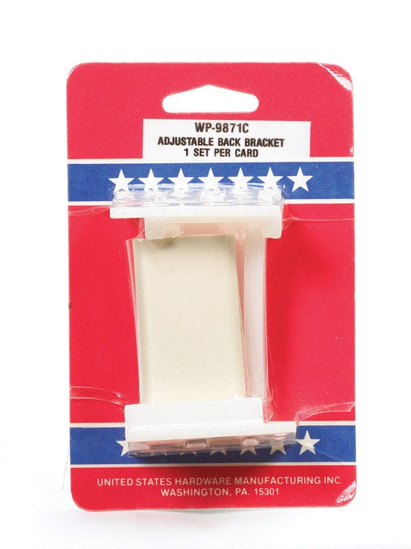 Us Hardware WP-9871C RV Drawer Back Bracket 1 pk