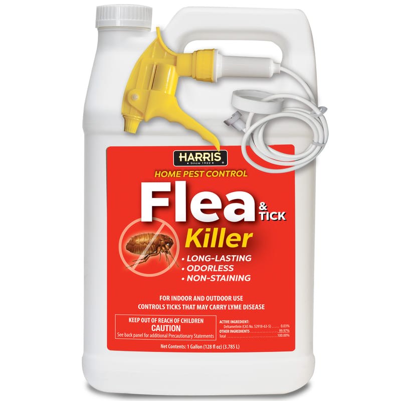 Harris HFT-128 Home Pest Control Flea & Tick Killer Liquid 1 gal