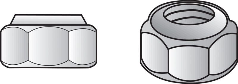 Hillman 0829722 5/16 in. Stainless Steel SAE Nylon Lock Nut 50 pk