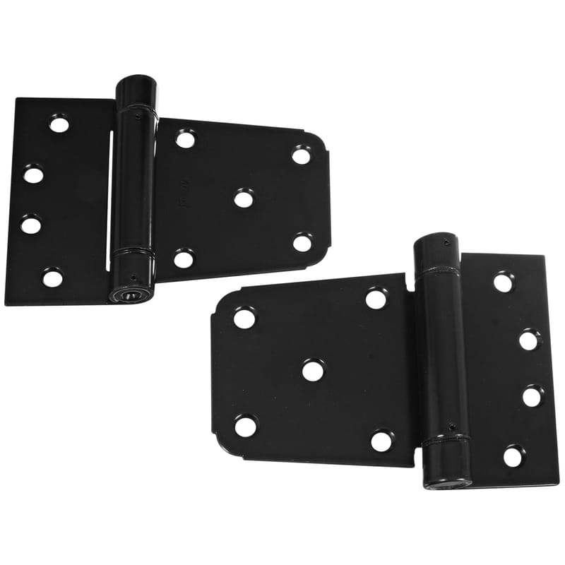 National Hardware N342-592 3.5 in. L Black Steel Extra Heavy Auto-Close Gate Hinge Set 2 pk