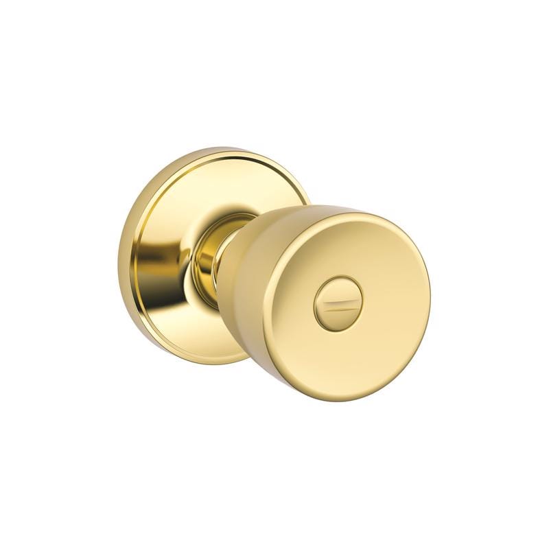 Schlage J40VBYR605 Byron Bright Brass Bed and Bath Knob