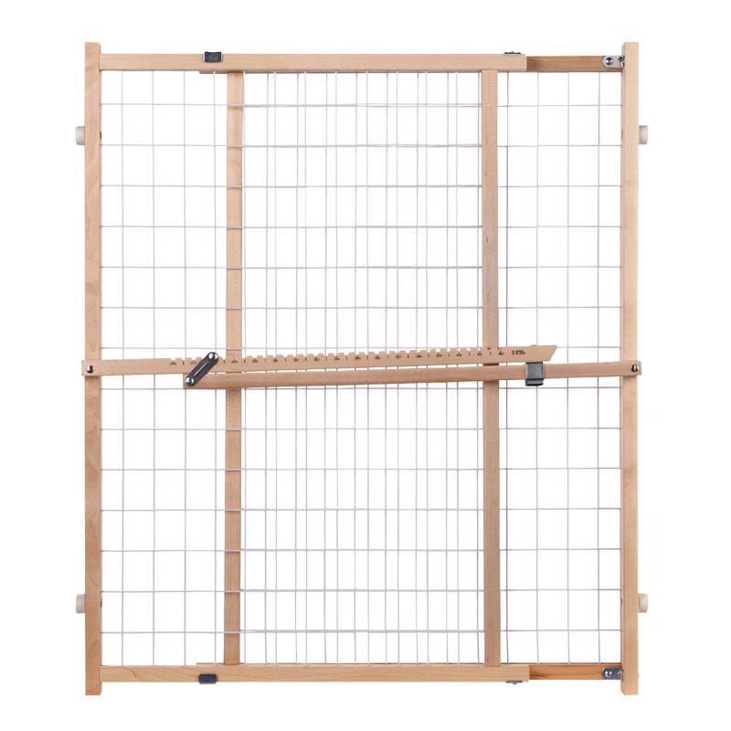 North States 4618A Gray 32 in. H X 29-1/2-50 in. W Wood Wire Mesh Gate