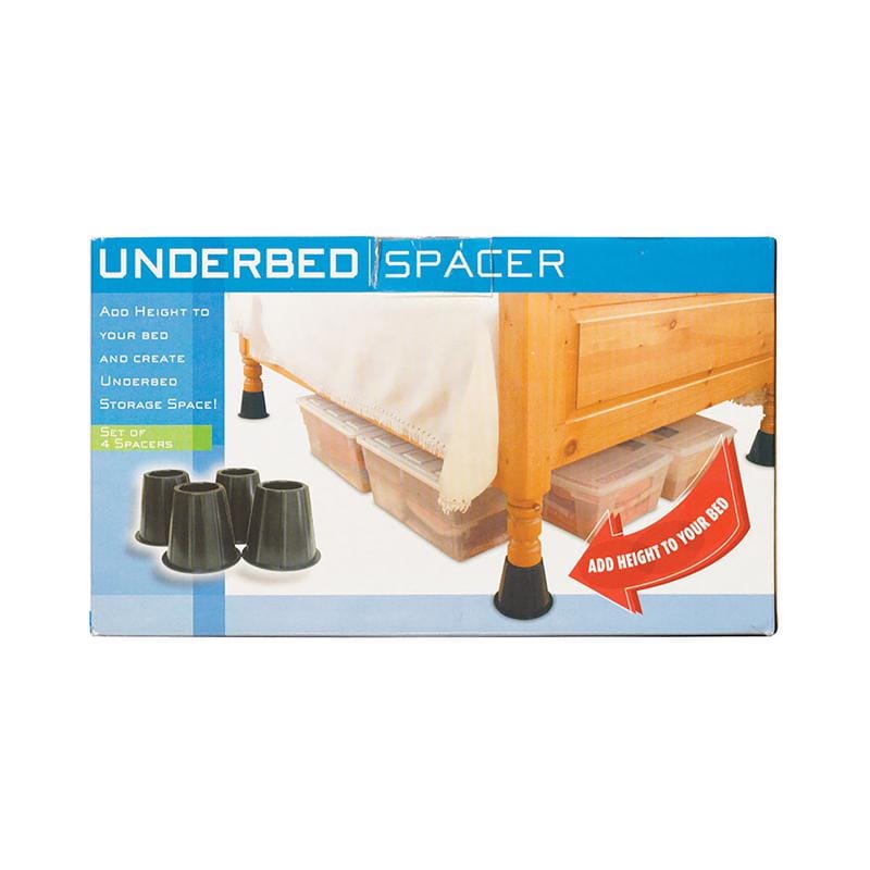 Range Kleen WWK0562 Plastic Bed Risers Black Round 6.63 in. W X 9.25 in. L 4 pk
