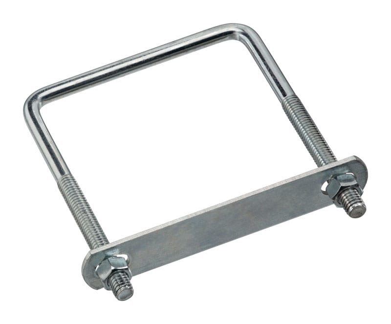 National Hardware N222-398 3/8 in. X 4 in. W X 5 in. L Coarse Zinc-Plated Steel Square U-Bolt