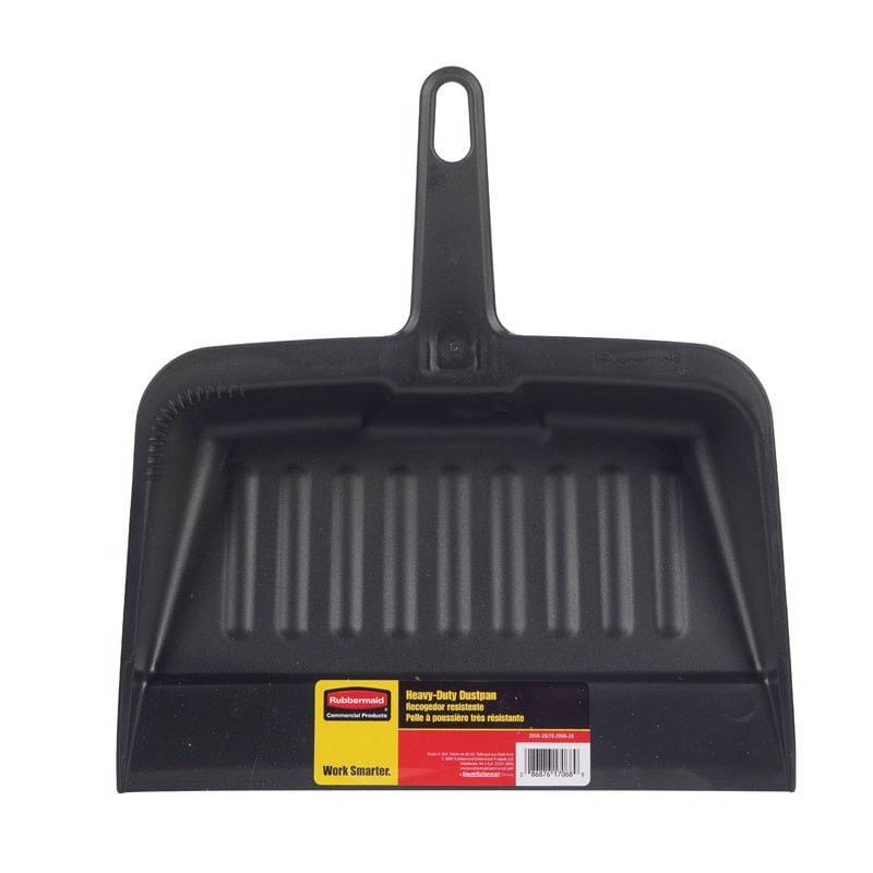 Rubbermaid FG200628CHAR Plastic Heavy Duty Dust Pan