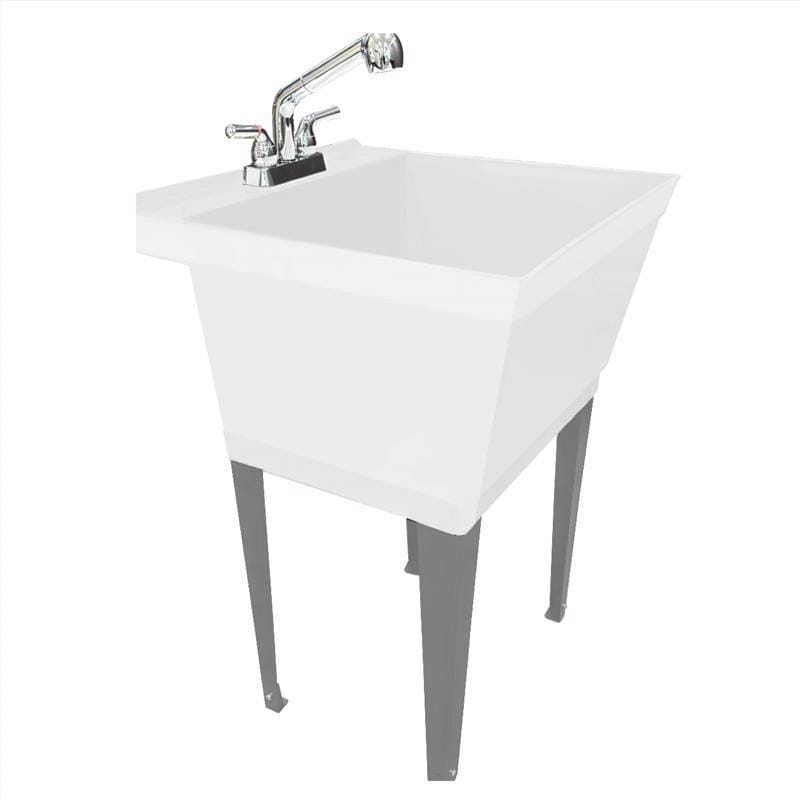 Tehila 500355 22.875 in. W X 23.5 in. D Freestanding Thermoplastic Utility Sink