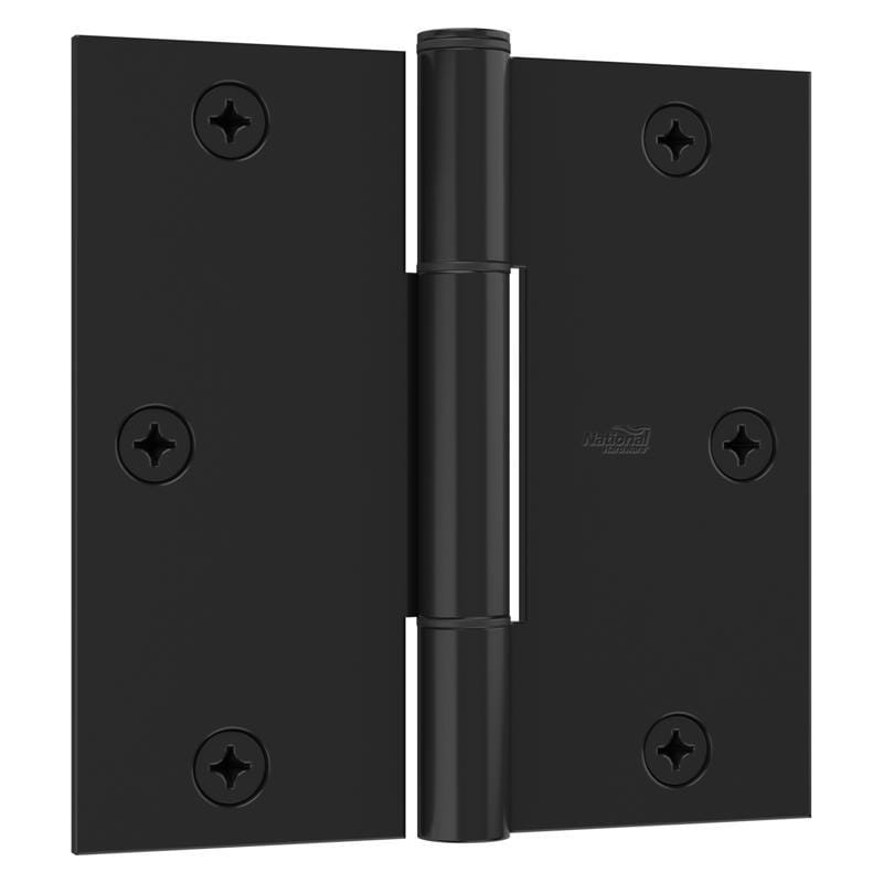 National Hardware N830-445 Squeak Guard 3.5 in. L Matte Door Hinge 3 pk