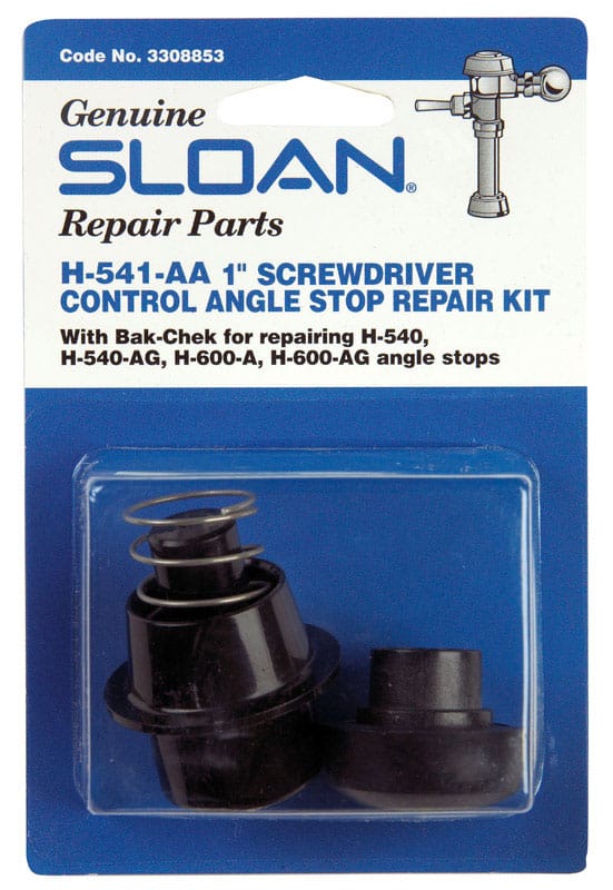 Sloan 3308853 Angle Stop Repair Kit Black Plastic