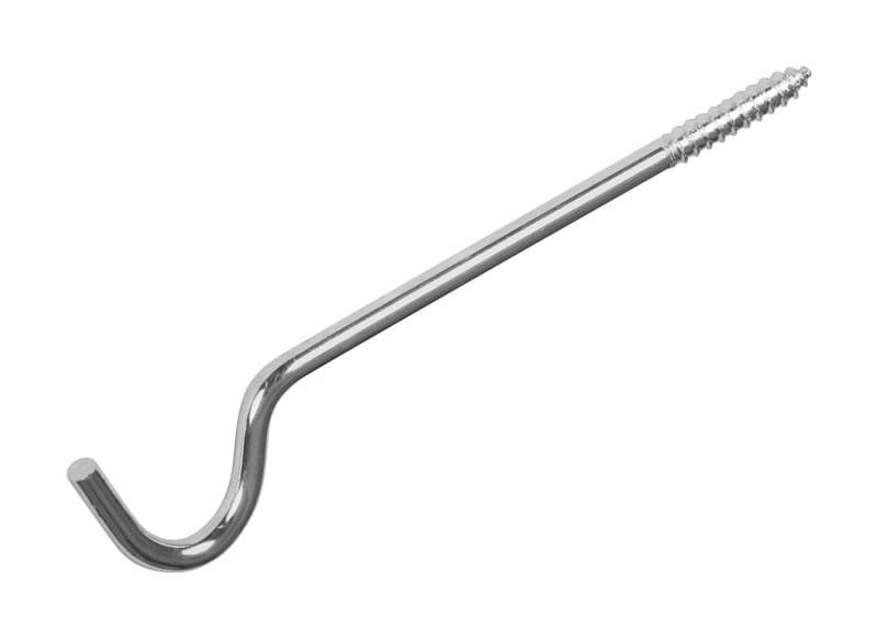 Kenney KN87011 Silver Traditional/Transitional Curtain Rod Support Hook 2 in. L