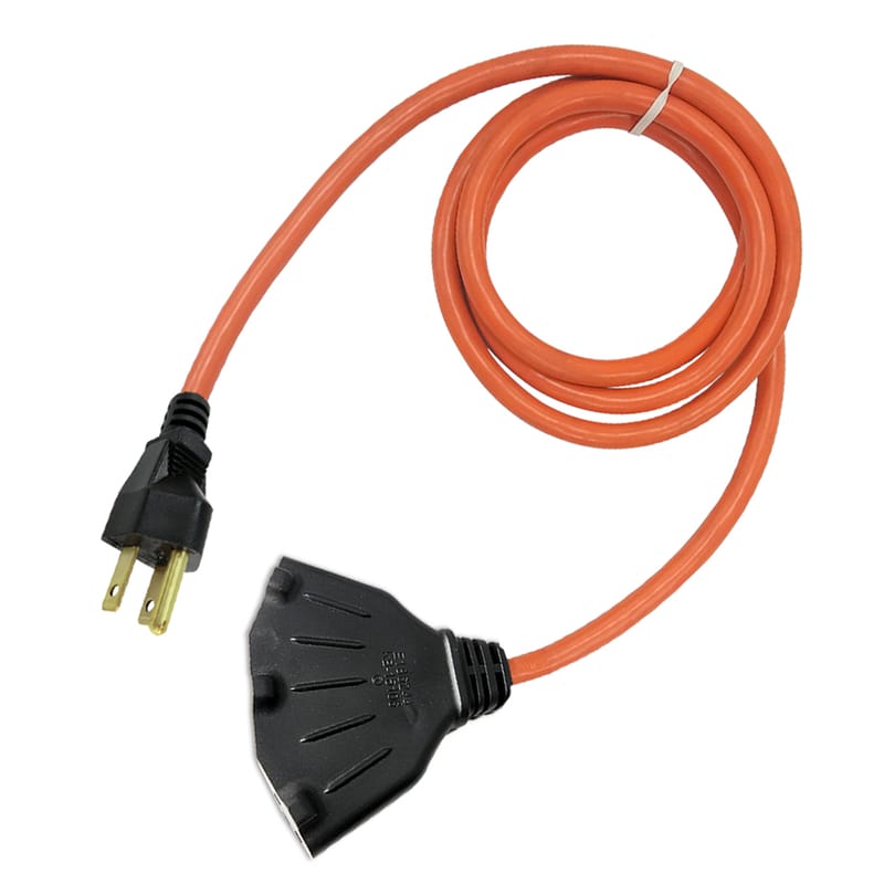 Projex 10P-001-010FOGP Indoor or Outdoor 10 ft. L Orange Extension Cord 12/3 SJTW