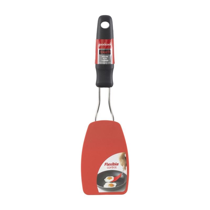 Good Cook 20440 Touch Black/Red Nylon/Stainless Steel Flex Turner