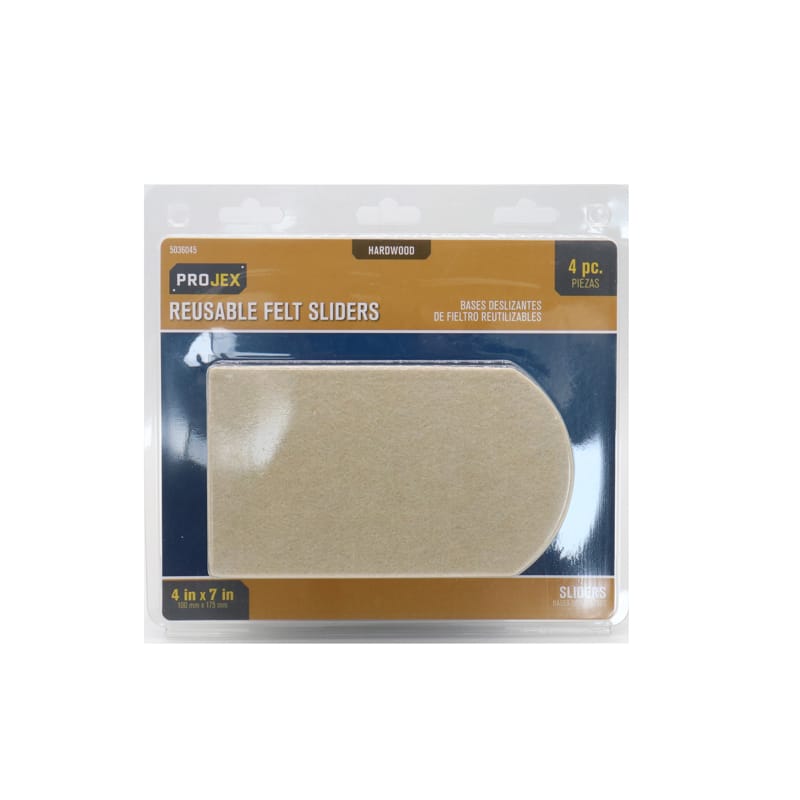 Projex P0039 Beige 1 in. Adhesive Felt Chair Glide 4 pk