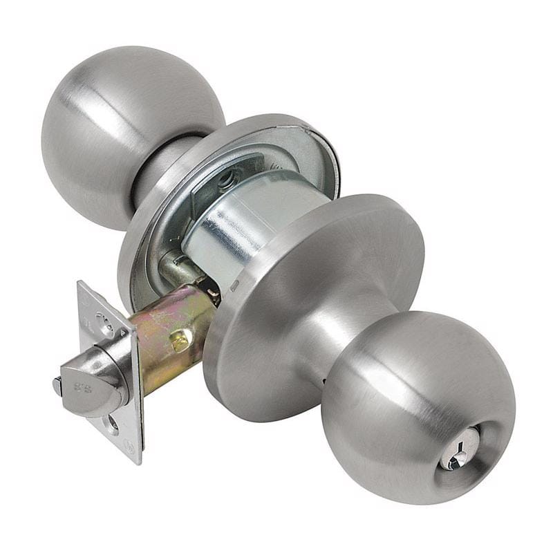 Tell CL100053 Empire Satin Stainless Steel Entry Lockset 1-3/4 in.
