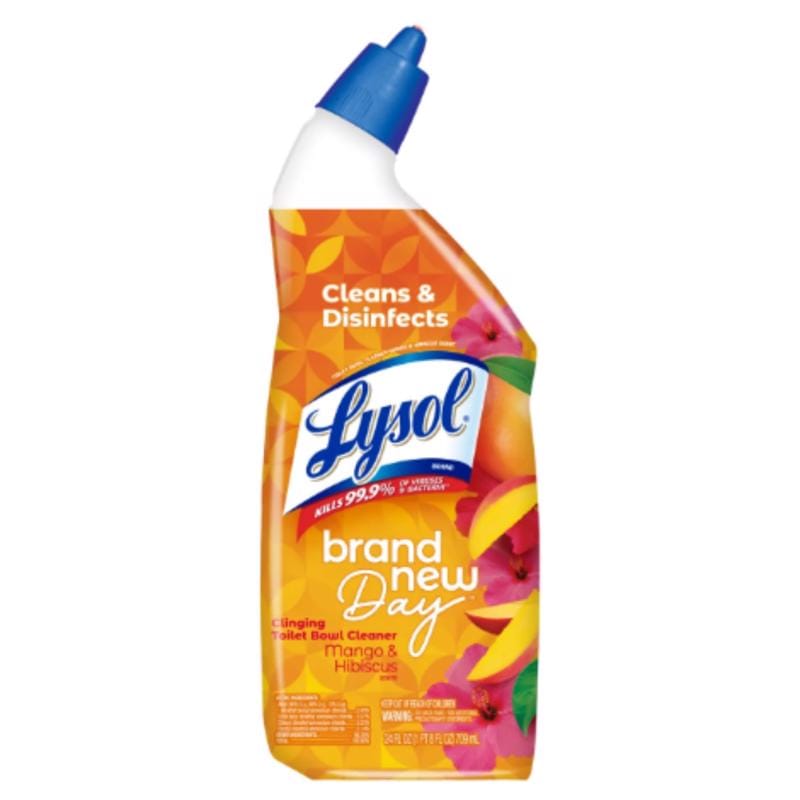 Lysol 1920062018 Brand New Day Mango and Hibiscus Scent Toilet Bowl Cleaner 24 oz Gel